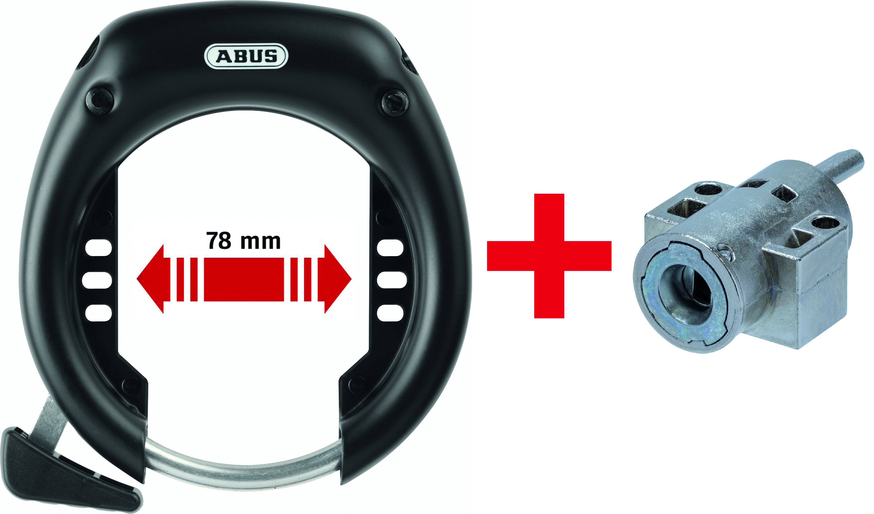 Abus Rahmenschl. 5755L & Akkuschl. IT3 XPlus Bosch2 gleichschliessend schwarz, 9, 680 g von Abus — Ansicht 1