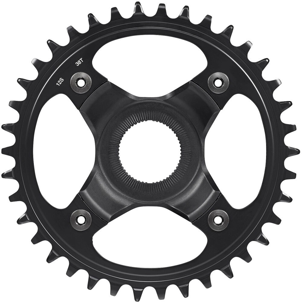 Shimano Kettenblatt STEPS SM-CRE80 38 Zähne 55 mm Kettenlinie 12-Gang schwarz von Shimano — Ansicht 1