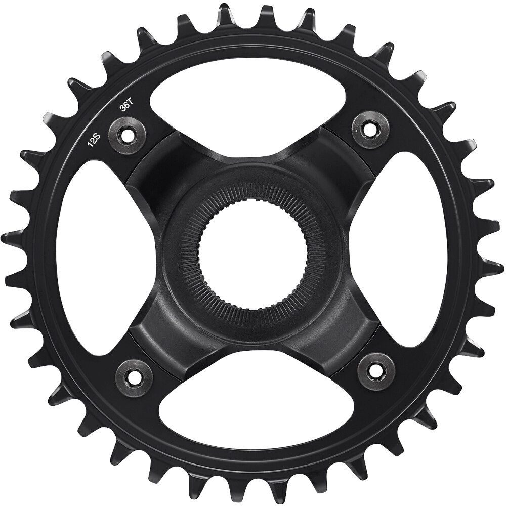 Shimano Kettenblatt STEPS SM-CRE80 36 Zähne 55 mm Kettenlinie 12-Gang schwarz von Shimano — Ansicht 1