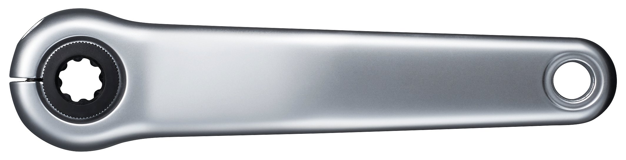Shimano Kurbel FC-E6100 175 mm ohne Kett blatt und Kettenkastenkomp. silber von Shimano — Ansicht 1