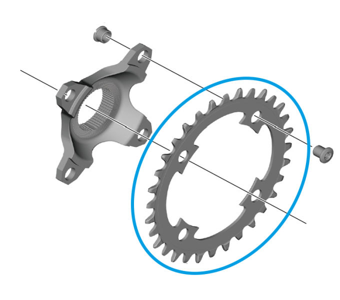 Shimano Kettenblatt STEPS CR-EM800 32 Zähne von Shimano — Ansicht 1